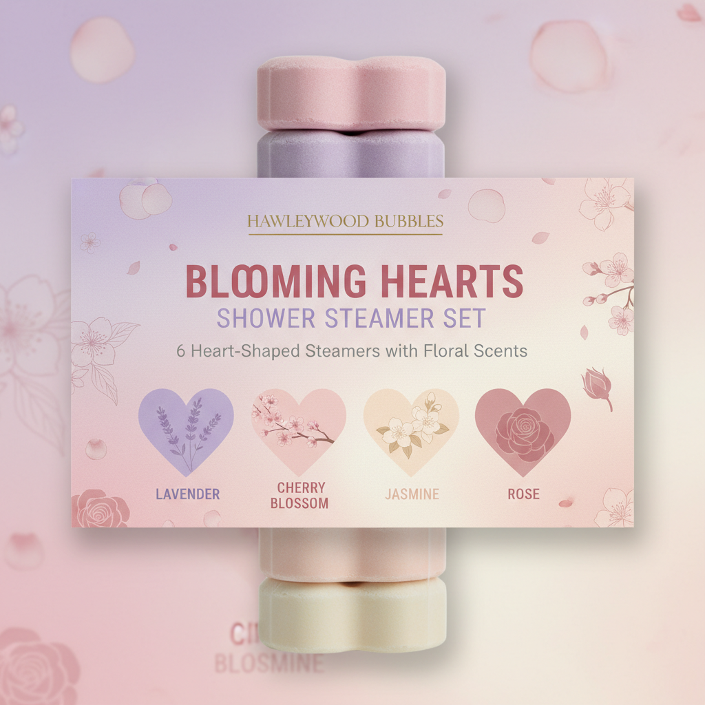 Blooming Hearts Shower Steamer Set