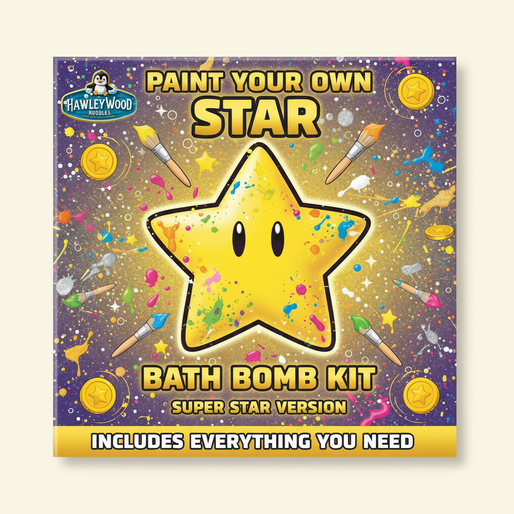 šØ Paint Your Own Super Star Bath Bomb Kit | DIY Craft Activity with Surprise Toy & Color Burst!