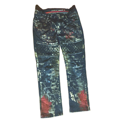 Lion Dynasty boys moto jeans front
