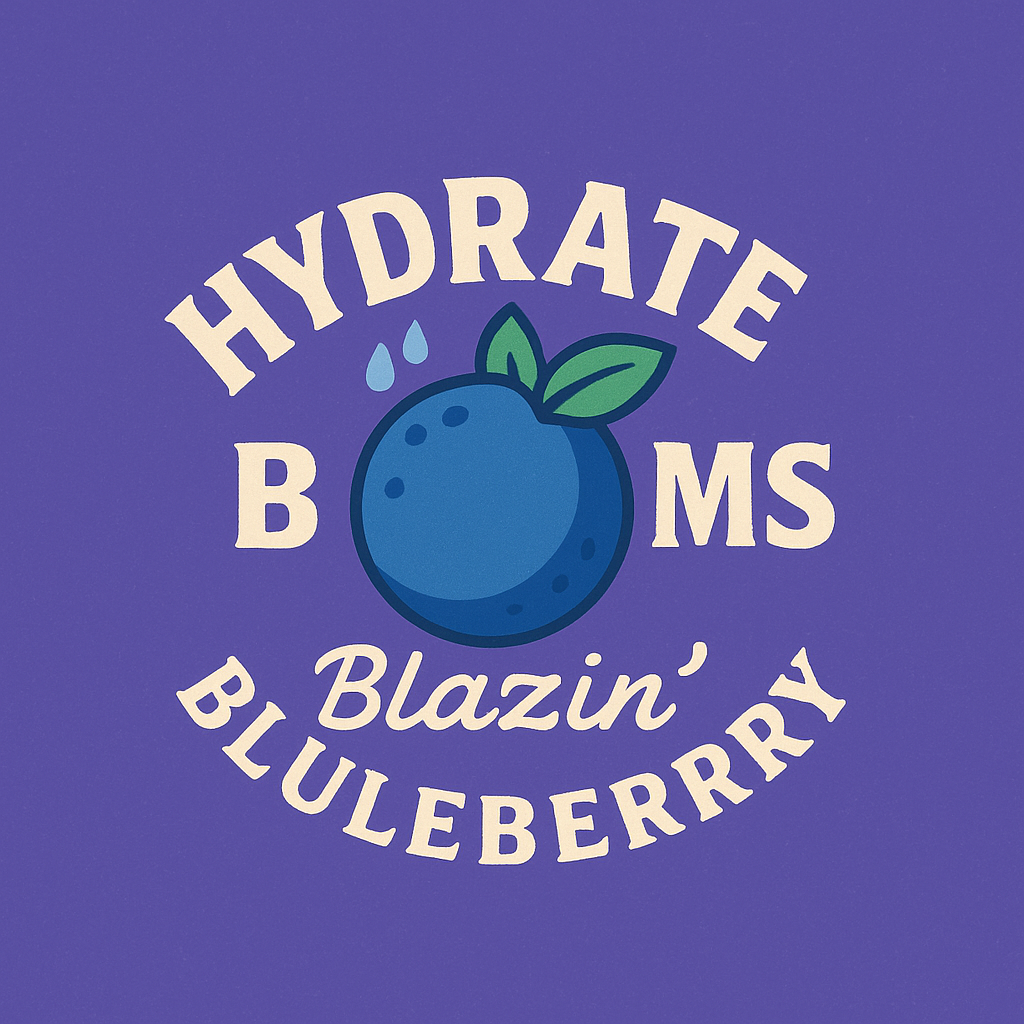 “Blazin’ Blueberry”  Marijuanna Scented High-Drating Bath Bomb
