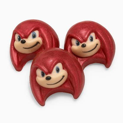 Knuckles the Echidna Character Bath Bomb from Sonic, with surprise inside!