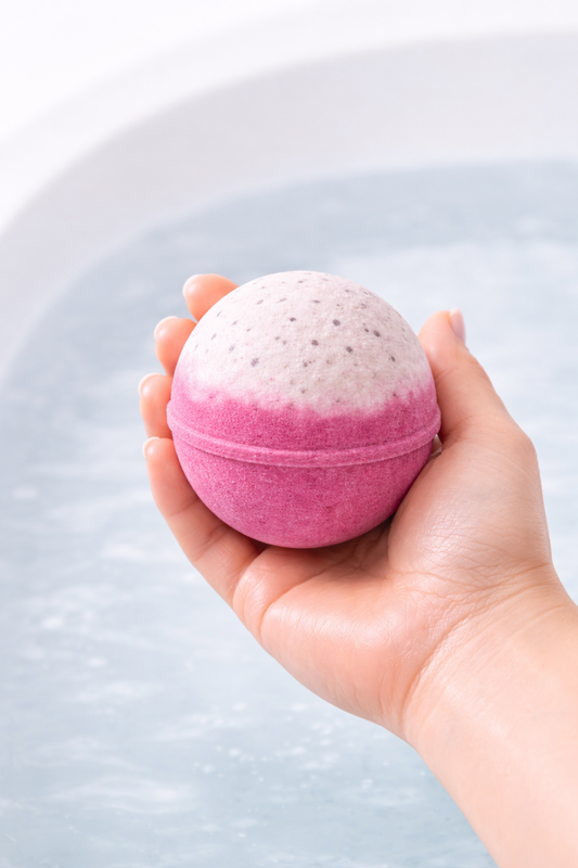 Pomegranate Bath Bomb – 6 oz | Hidden Surprise Inside