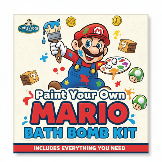 🎨 Paint Your Own Mario Bath Bomb Kit | DIY Craft Activity with Surprise Toy