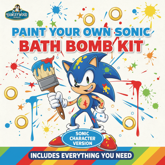 🎨 Paint Your Own Sonic the Hedgehog Bath Bomb Kit | DIY Craft Activity with Surprise Toy