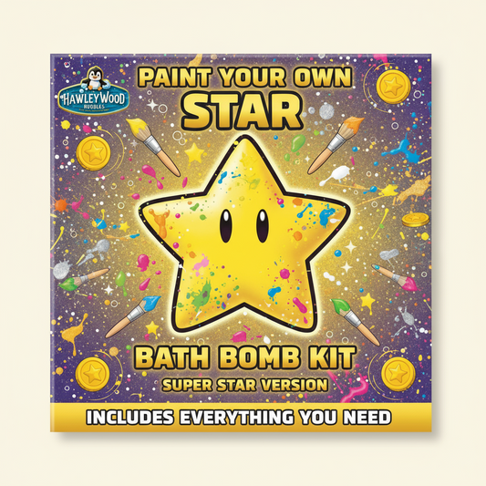 🎨 Paint Your Own Super Star Bath Bomb Kit | DIY Craft Activity with Surprise Toy & Color Burst!