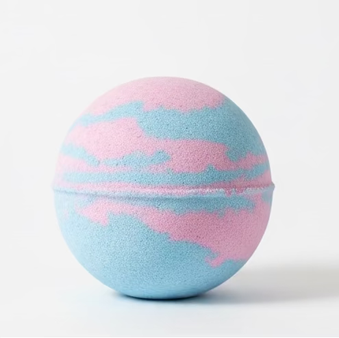 Cotton Candy Bath Bomb – 1.5 oz | Carnival-Inspired with Color Bursts