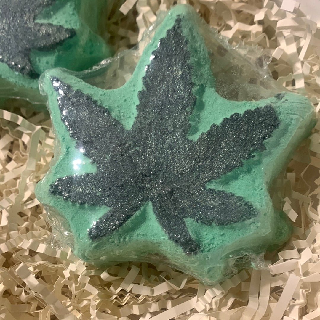 Hemp Leaf Bath Bomb