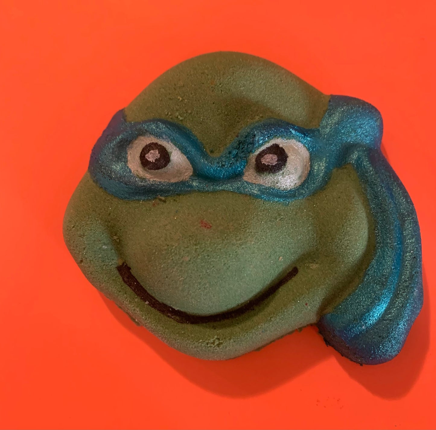 Turtle Fighters Team Ninjas who love Pizza Bath Bomb containing surprise toys