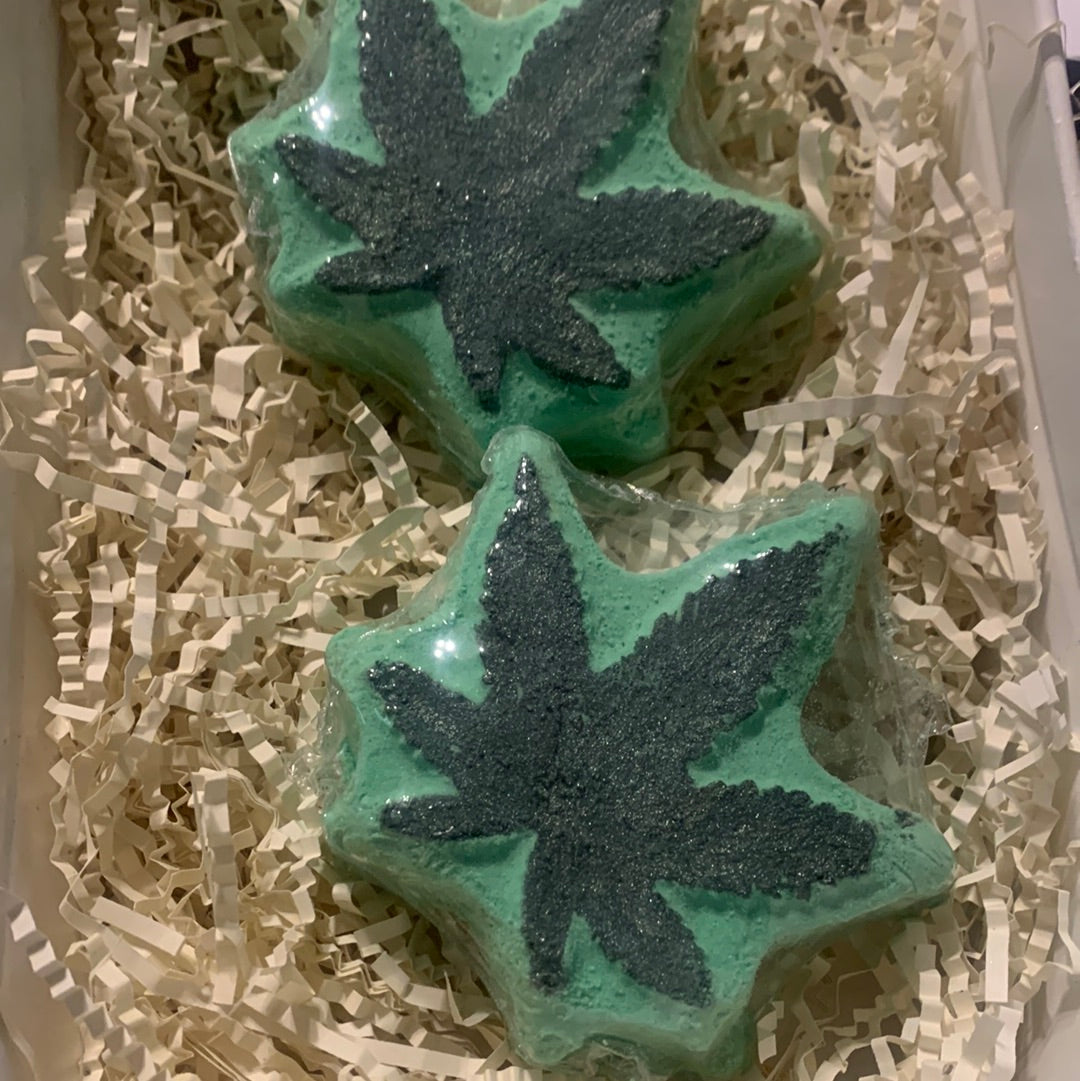 Hemp Leaf Bath Bomb
