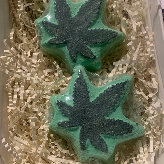 Hemp Leaf Bath Bomb